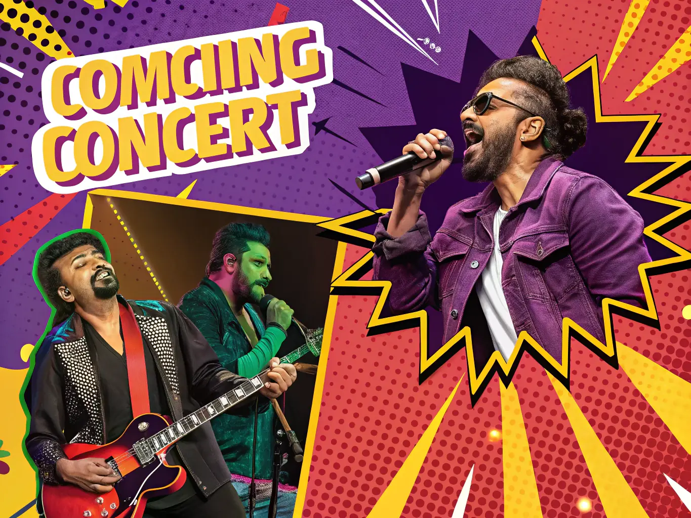 A promotional poster for a local concert or theatrical event, prominently featuring the PARFUMS DE SCENE logo, illustrating the organization's role in promoting live entertainment.